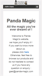 Mobile Screenshot of panda-magic.com